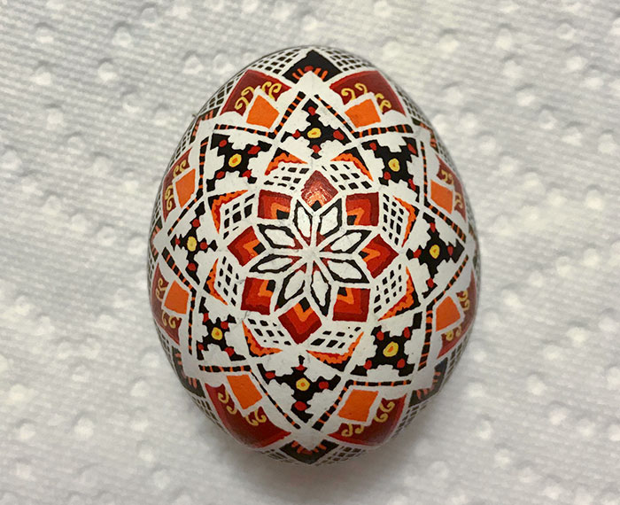  This Pysanka (Ukrainian Easter Egg). I Was Only Able To Make One That Year Before The Quarantine Started