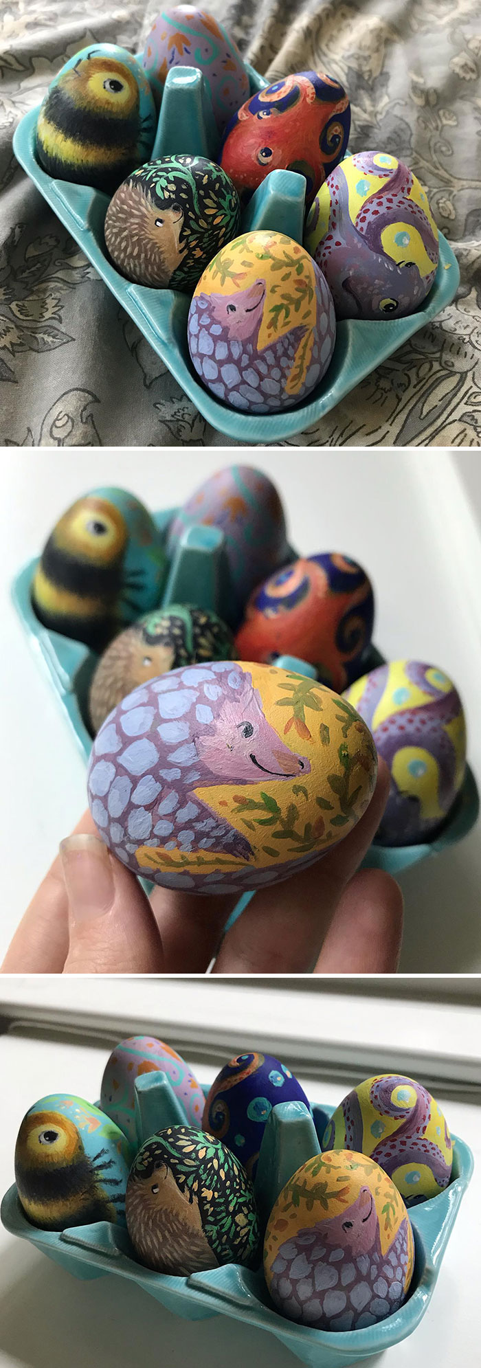 Happy Easter! I Managed A Pangolin Egg, Another Octopus, And A Flower Egg