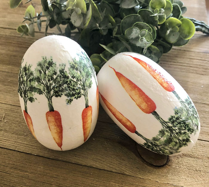 Easter Eggs With Napkin Decoupage