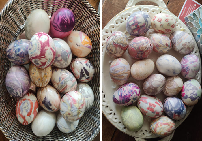 I Use Silk To Dye Easter Eggs. Always Fun To See How They Turn Out