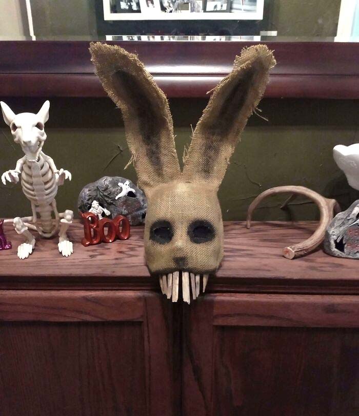 My 13-Year-Old Wanted To Be A Creepy Rabbit, So I Made Him This