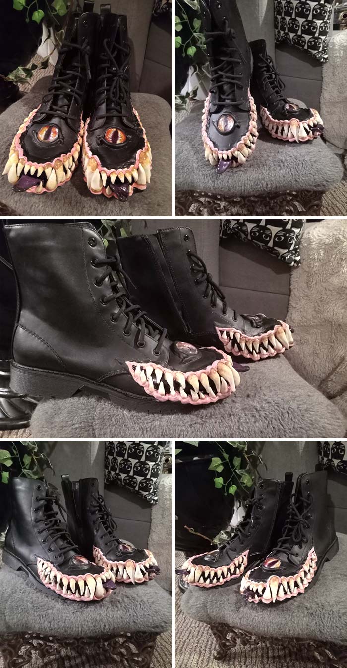 DIY Monster Teeth Mimic Shoes