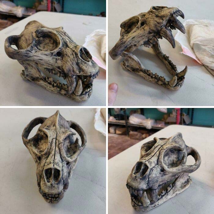 I Made A Spooky Skull Out Of Clay. Roughly 5-6 Hours Of Work