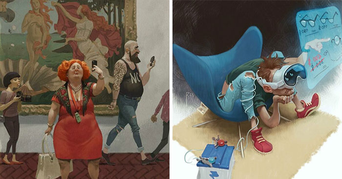 Este artista sigue creando controvertidas ilustraciones llenas de mensajes ocultos