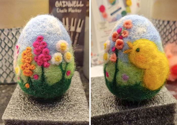 Felted Easter Egg