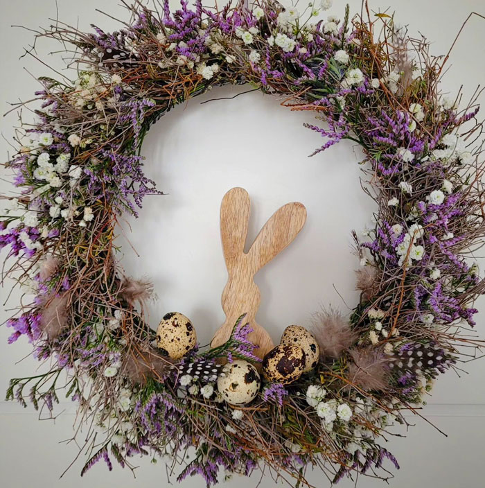 I Saw This Wreath Online And Thought It Was So Beautiful, That I Had To Recreate It
