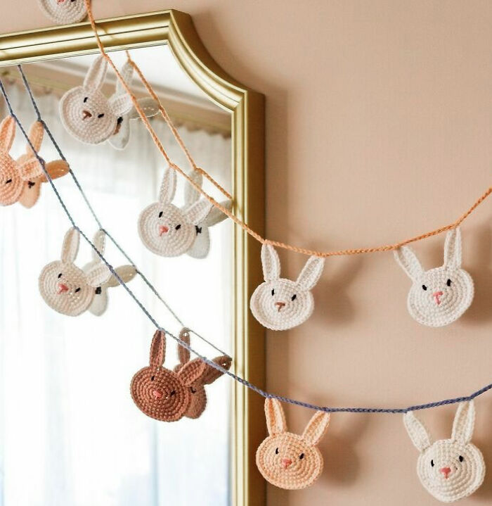 Easter Bunny Garland Looking Lovely