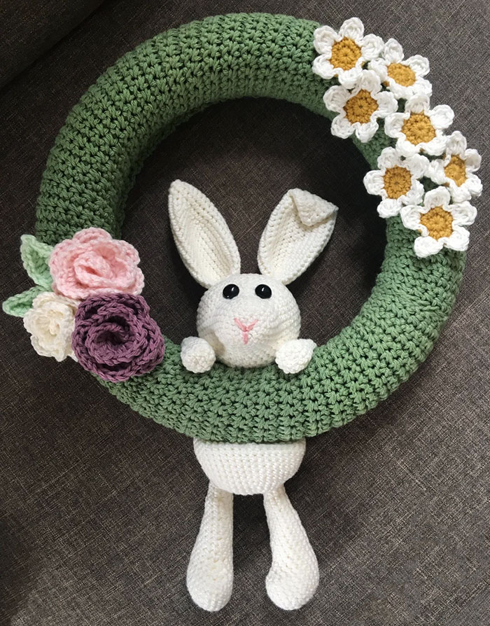 Made A Wreath Just In Time For Easter