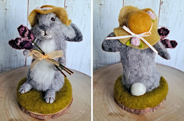 I Made A Bunny In A Bonnet For Easter