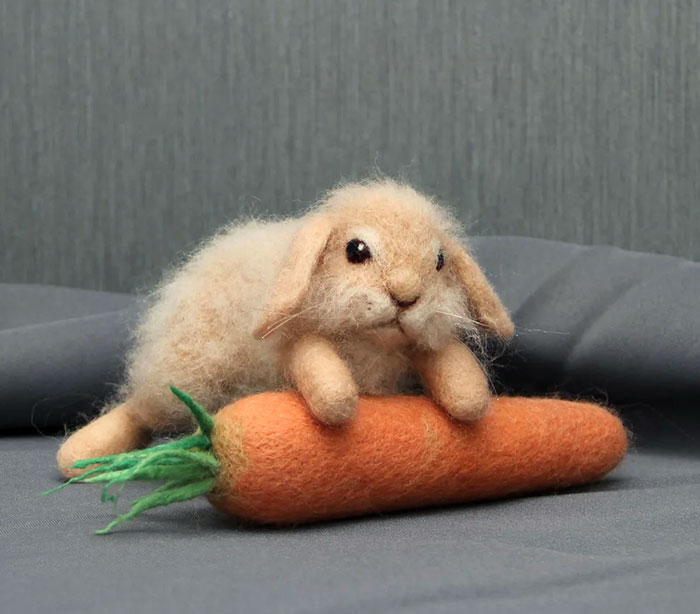 My Needle-Felted Easter Bunny