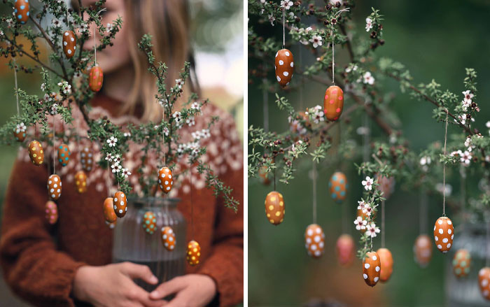 Easter Is Such An Amazing Spring Festival. Since We Collected 26,000 Acorns Back In Fall, We Made These Little Decorations