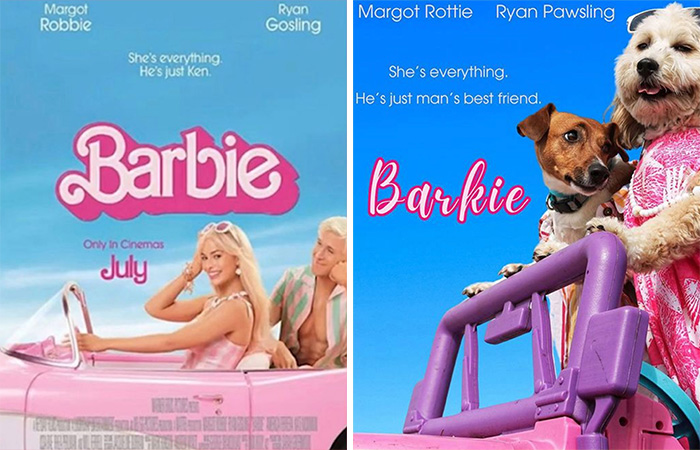 Dog Daycare Steals The Show, Recreating Hilarious Movie Posters Of Oscar-Nominated Films (10 Posters)
