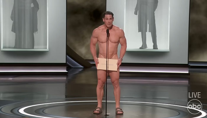 John Cena Goes (Almost) Naked On Stage