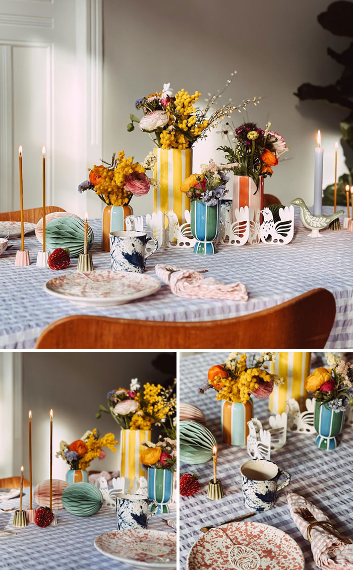 Colorful Easter Table Decorations With A Few Austrian Details