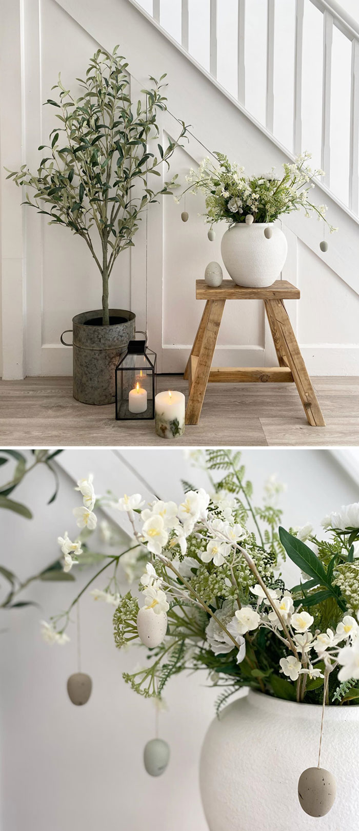 I Thought I’d Share How I Styled My Entryway For Easter In A Simple Yet Beautiful Way