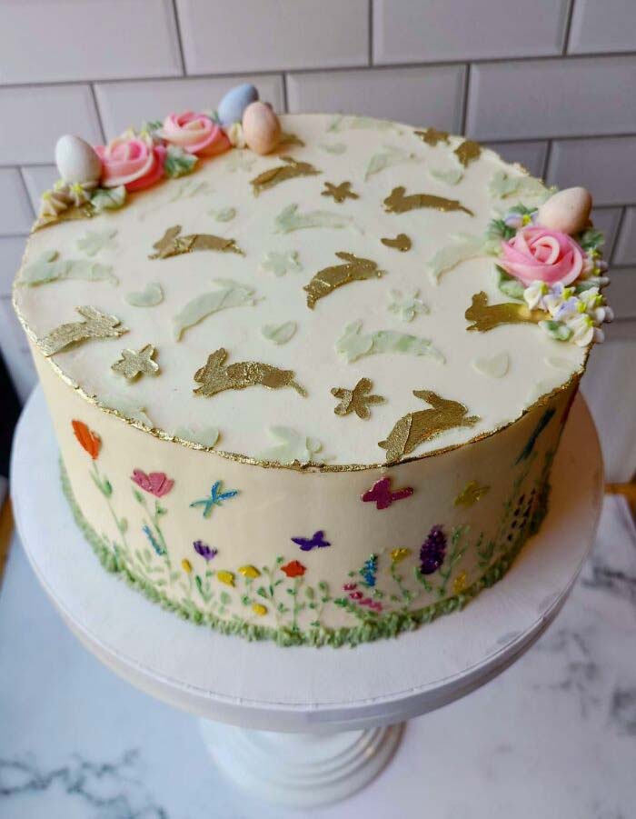 I Made A 2 Layer 8 Inch Carrot Cake For Easter