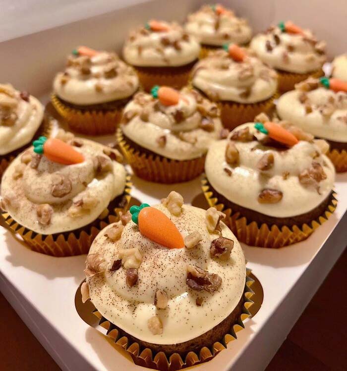 I Made Some Carrot Cake Cupcakes For The Easter Season
