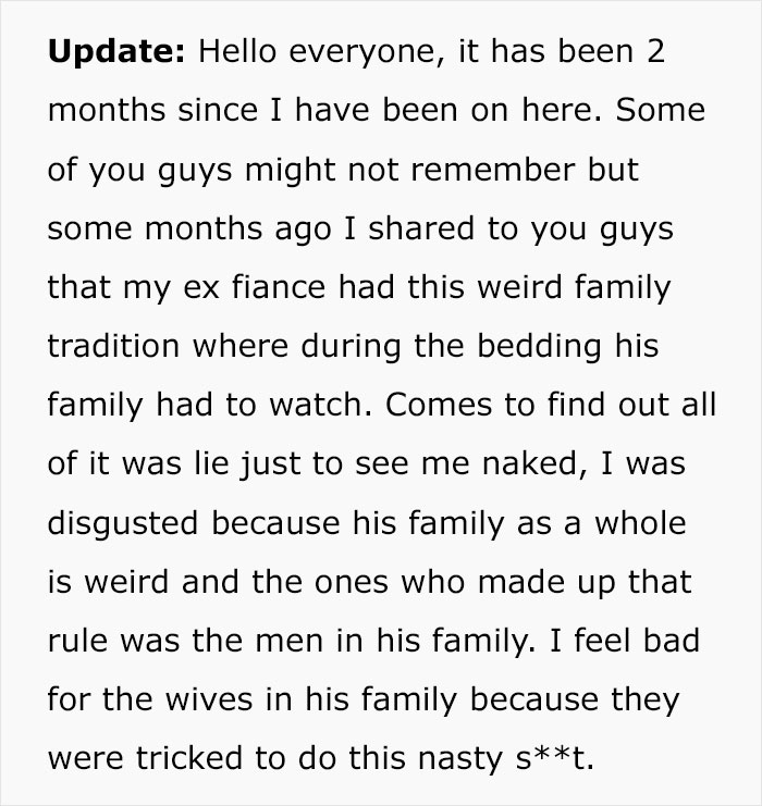 “It Would End Soon”: Woman Grossed Out By Fiancé’s Family’s Tradition, Gives Back Her Ring “It Would End Soon”: Woman Grossed Out By Fiancé’s Family’s Tradition, Gives Back Her Ring
