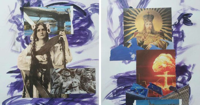 “Stepping Into The World”: A Collage Exhibition By Galina Shevtsova