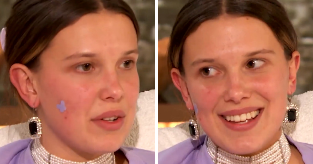 Millie Bobby Brown Ditches Makeup, Wears A Pimple Patch On The Drew
