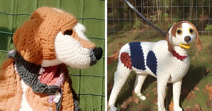 We Turned Rescue Dog Pics Into Cute Crochet Masterpieces With The Help Of AI (11 Pics)