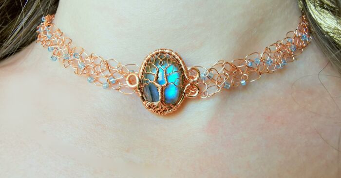 I Crochet With Wire To Make Jewelry, Here Are Some Of My Necklaces (6 Pics)