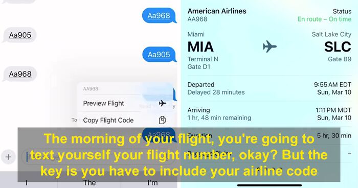 Woman’s Flight Hack Gets Over 17M Views, She Says You Need To Send Yourself A Text Message