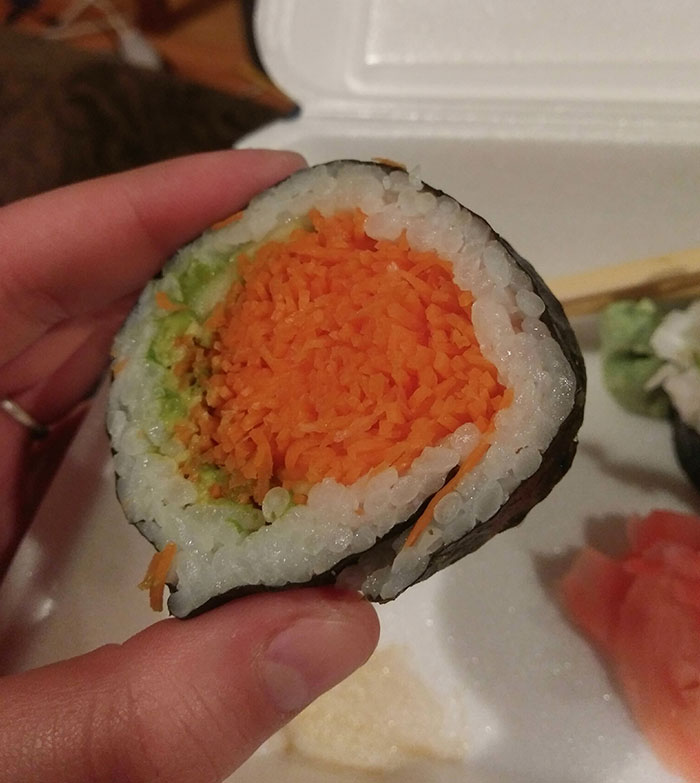 "Chef's Choice" Futomaki: More Like $10 Worth Of Carrot