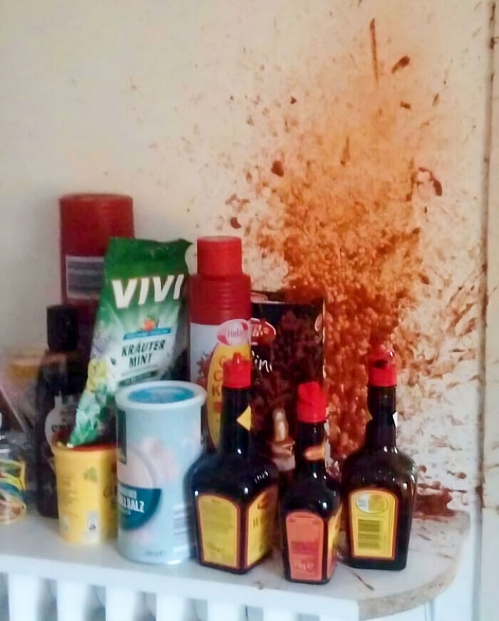 The Day My Husband Forgot To Put The Ketchup Bottles In The Fridge And One Literally Exploded