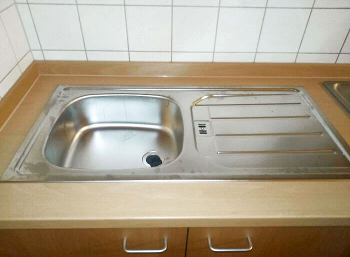 In My Student Dormitory, The Kitchen Was Renovated, And They Forgot The Faucet On The Sink