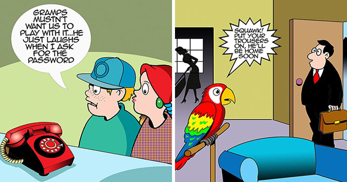 30 One-Panel Comics Filled With Silly Humor By This Artist