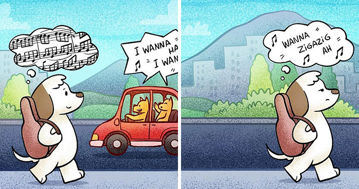 Funny And Wholesome Comics Depicting The Daily Life Of A Dog In A Human Way By This Artist (30 Pics)