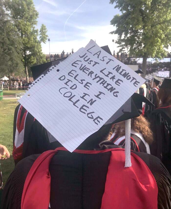 Graduated Yesterday. In A Sea Of Decorated Caps, This Was My Favorite