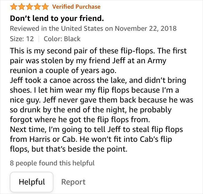Don’t Let Jeff Borrow Your Shoes