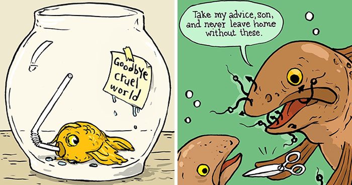 Artist With Peculiar Sense Of Humor Created 32 New Comics Full Of Absurdity