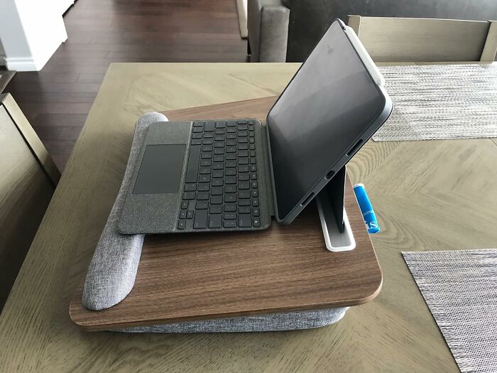 Enhance Your Comfort And Productivity Anywhere With Portable Lap Desk With Cushion
