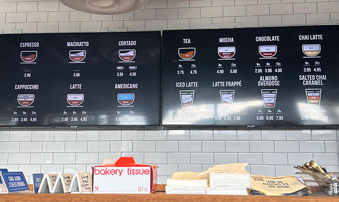 This Coffee Shop Has Signs That Explains What's In Different Drinks