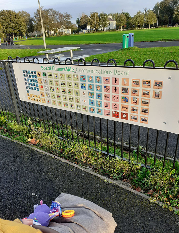 My Local Playground Has A Communication Board So Kids Can Interact And Play If They Are Deaf Or Can't Speak The Language