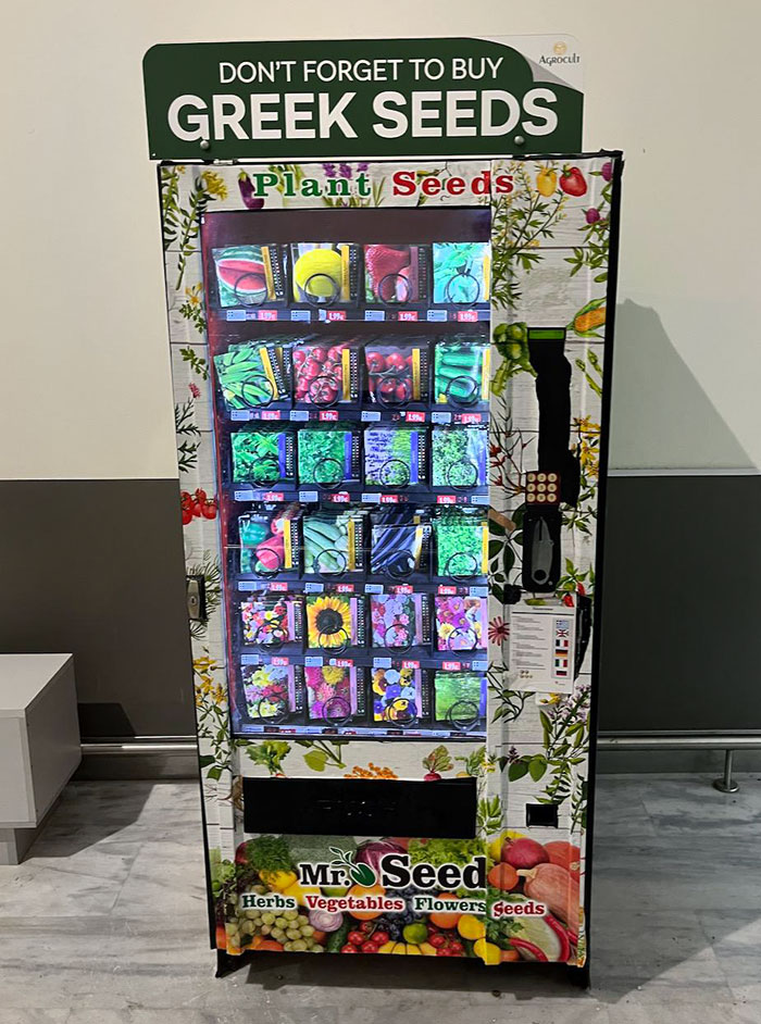Heraklion Airport In Greece Has A Seed Vending Machine