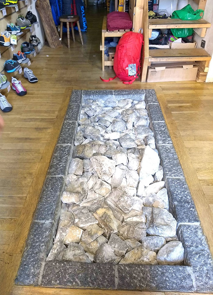 This Trekking Shoe Store Has A Test Area