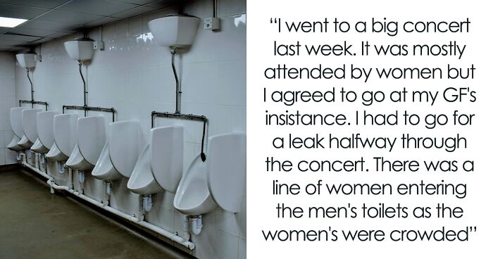 Man At Concert Uses Urinal Despite Women Being In The Bathroom, Is Lost When He’s Called A Pervert