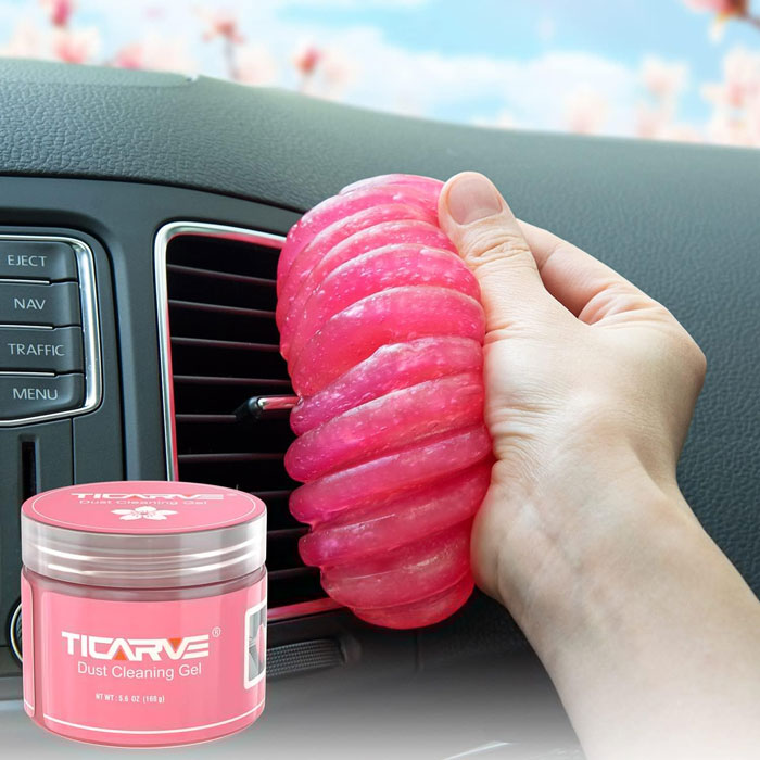 Score A Car That Is Spotless And Smells Heavenly With This Adorable Cherry Blossom Scented Cleaning Gel!