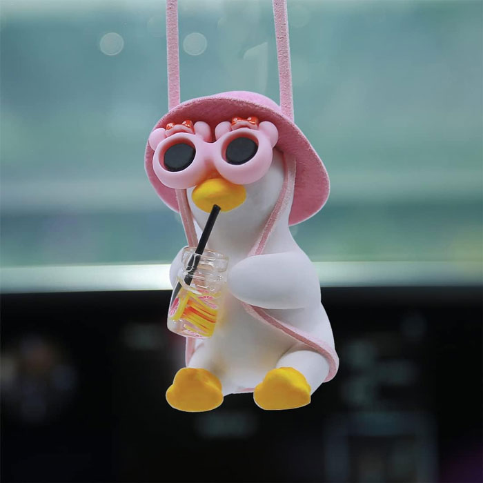 Jazz Up Your Car With This Fun, Swinging Duck Ornament - For The Girl Who Loves A Quirky Touch!