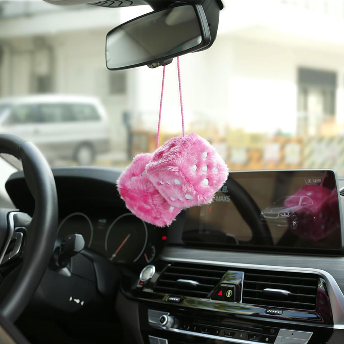 Decorate Your Ride With These Too-Cute-To-Handle Furry Dice – A Quirky Blast From The Past!
