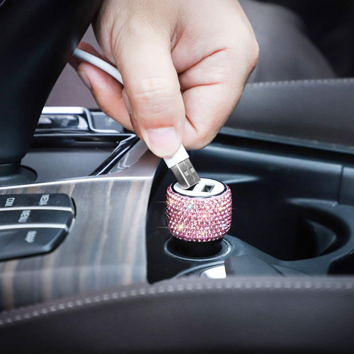 Ride Pretty With This Blingy Dual USB Charger, Your Slick New Co-Pilot In Fast Charging And Car Window Emergencies