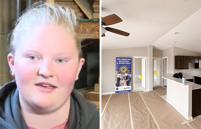18 Y.O. Spent 3 Years Building A House In Class, Her Parents Surprise Her By Buying It