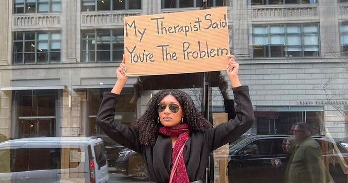 Woman Makes Signs To Protest Obnoxious Things That Many Relate To (50 New Pics)