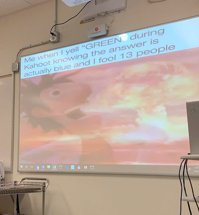 I Walked Into Science Class Today And My Teacher Had This On Her Desktop