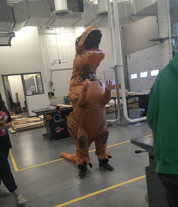 My Teacher Came To Class Dressed As A Dinosaur