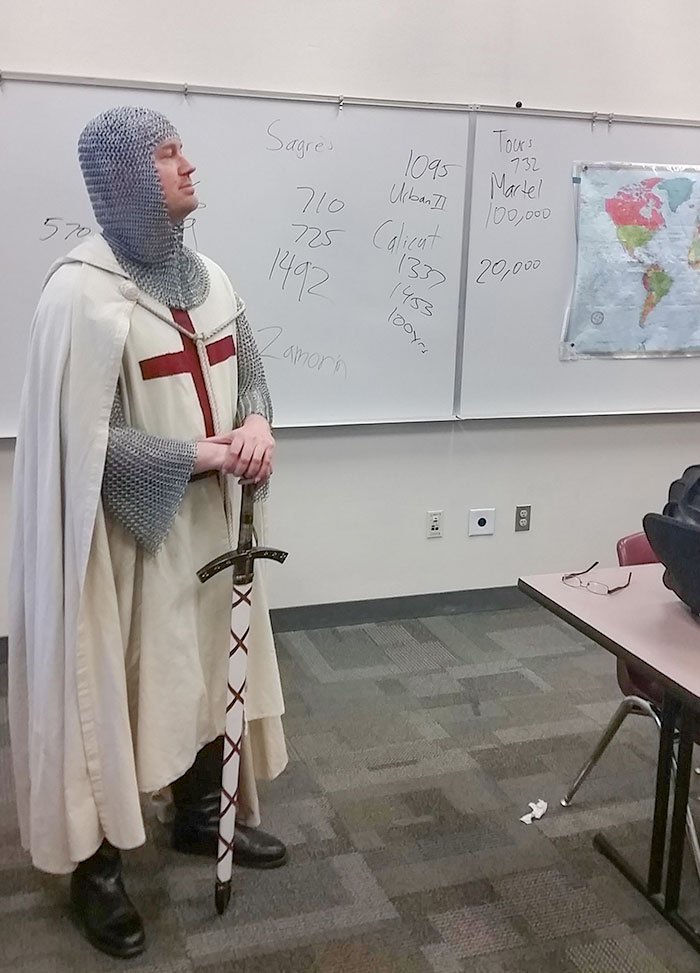 This Is How My History Teacher Shows Up His First Week